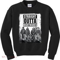Straight Outta Nightmares Horror Halloween Scary Kids Sweatshirt thumb 0