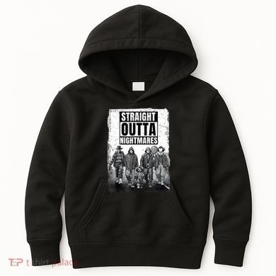 Straight Outta Nightmares Horror Halloween Scary Kids Hoodie