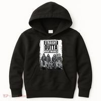 Straight Outta Nightmares Horror Halloween Scary Kids Hoodie thumb 0