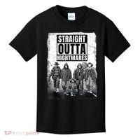 Straight Outta Nightmares Horror Halloween Scary Kids T-Shirt thumb 0