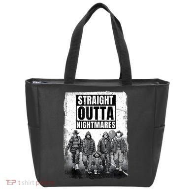 Straight Outta Nightmares Horror Halloween Scary Tote Bag