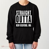 Straight Outta New Bedford Massachusetts Home Cute Gift Women's Sweatshirt thumb 0