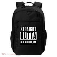 Straight Outta New Bedford Massachusetts Home Cute Gift Backpack thumb 0