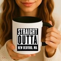 Straight Outta New Bedford Massachusetts Home Cute Gift Coffee Mug thumb 3