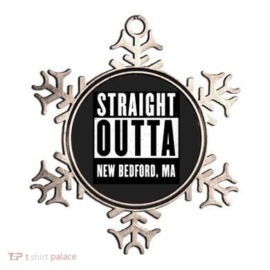 Straight Outta New Bedford Massachusetts Home Cute Gift Ornament
