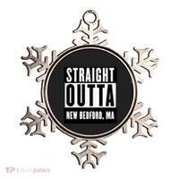 Straight Outta New Bedford Massachusetts Home Cute Gift Ornament thumb 0