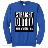 Straight Outta New Bedford Massachusetts Home Cute Gift Sweatshirt thumb 0
