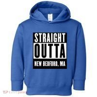 Straight Outta New Bedford Massachusetts Home Cute Gift Toddler Hoodie thumb 0