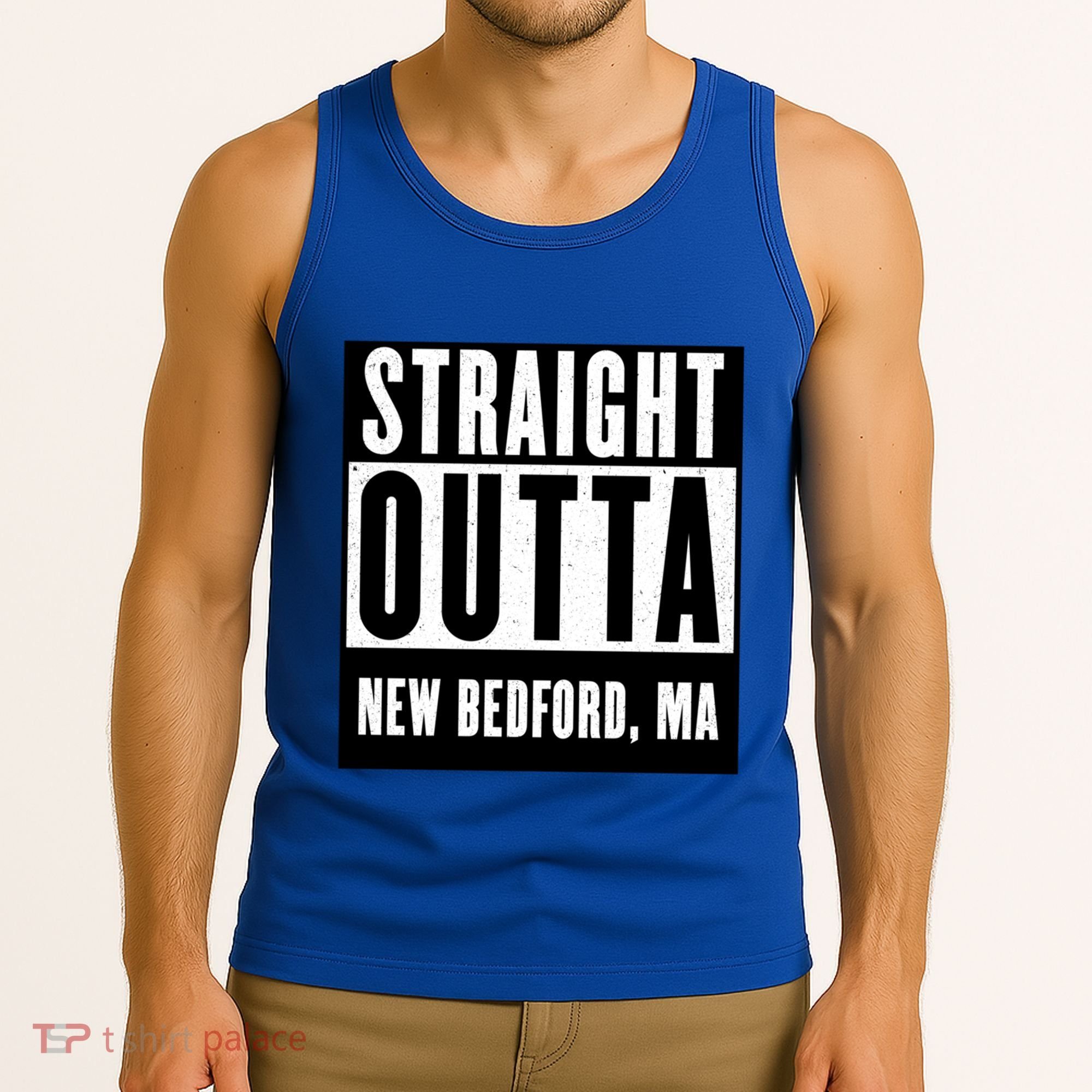 Straight Outta New Bedford Massachusetts Home Cute Gift Tank Top