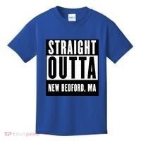 Straight Outta New Bedford Massachusetts Home Cute Gift Kids T-Shirt thumb 0