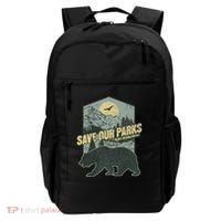 Save Our National Parks Resist Bear Anti Trump Backpack thumb 0
