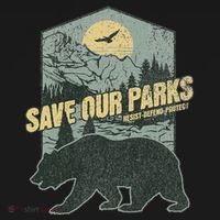 Save Our National Parks Resist Bear Anti Trump Women's Hoodie thumb 2