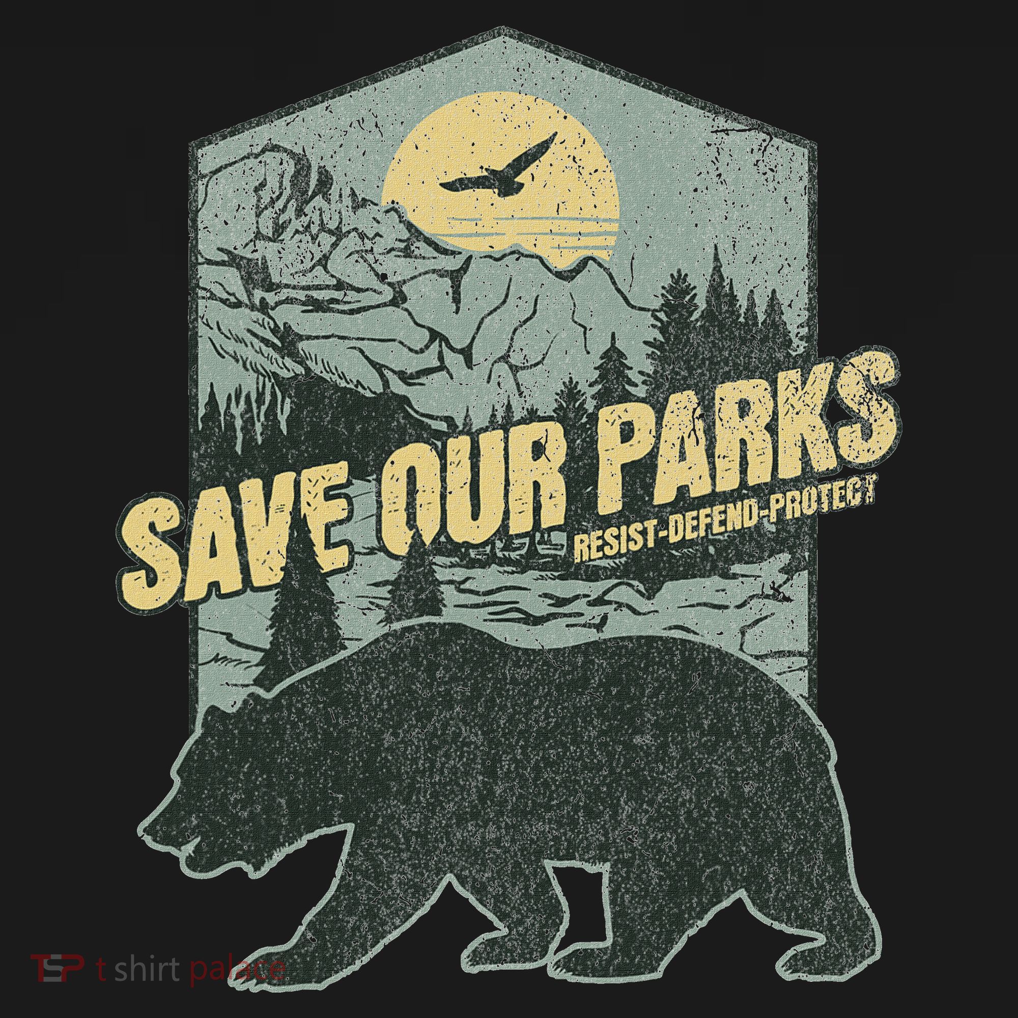 Save Our National Parks Resist Bear Anti Trump Women's Hoodie