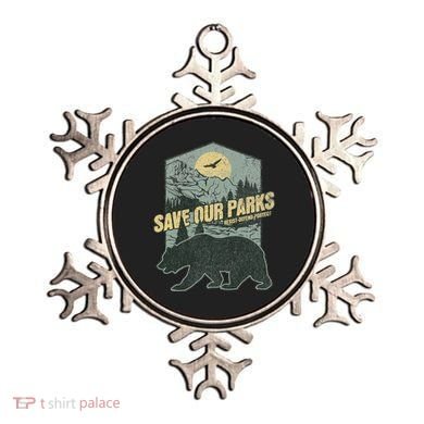 Save Our National Parks Resist Bear Anti Trump Ornament