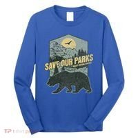 Save Our National Parks Resist Bear Anti Trump Long Sleeve Shirt thumb 0