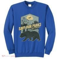 Save Our National Parks Resist Bear Anti Trump Sweatshirt thumb 0