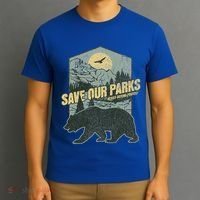 Save Our National Parks Resist Bear Anti Trump T-Shirt thumb 3