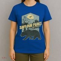 Save Our National Parks Resist Bear Anti Trump T-Shirt thumb 4