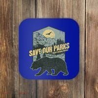 Save Our National Parks Resist Bear Anti Trump Coaster thumb 0