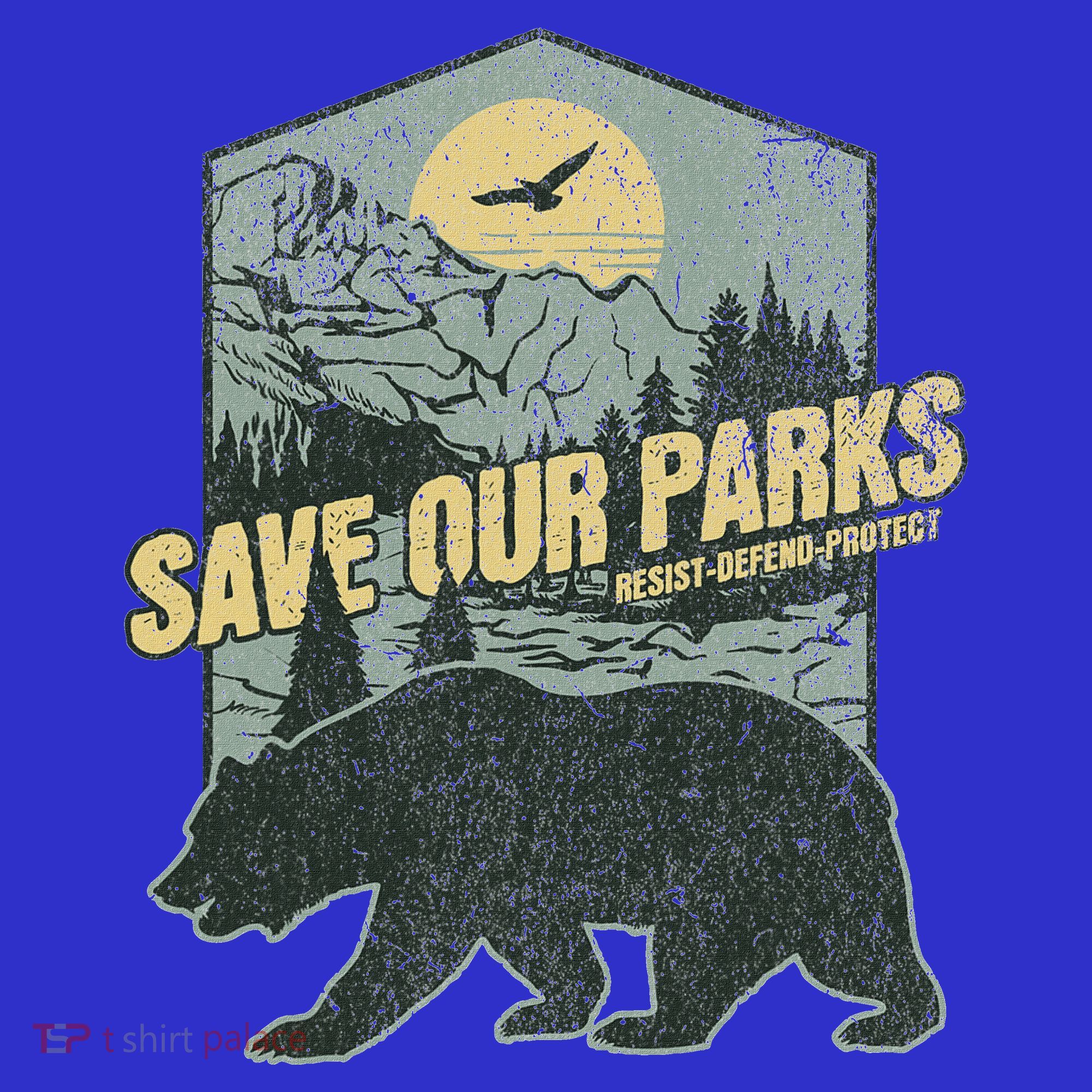 Save Our National Parks Resist Bear Anti Trump Mousepad
