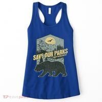 Save Our National Parks Resist Bear Anti Trump Women's Tank Top thumb 0