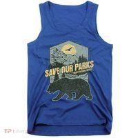 Save Our National Parks Resist Bear Anti Trump Tank Top thumb 0