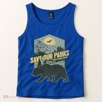 Save Our National Parks Resist Bear Anti Trump Tank Top thumb 2