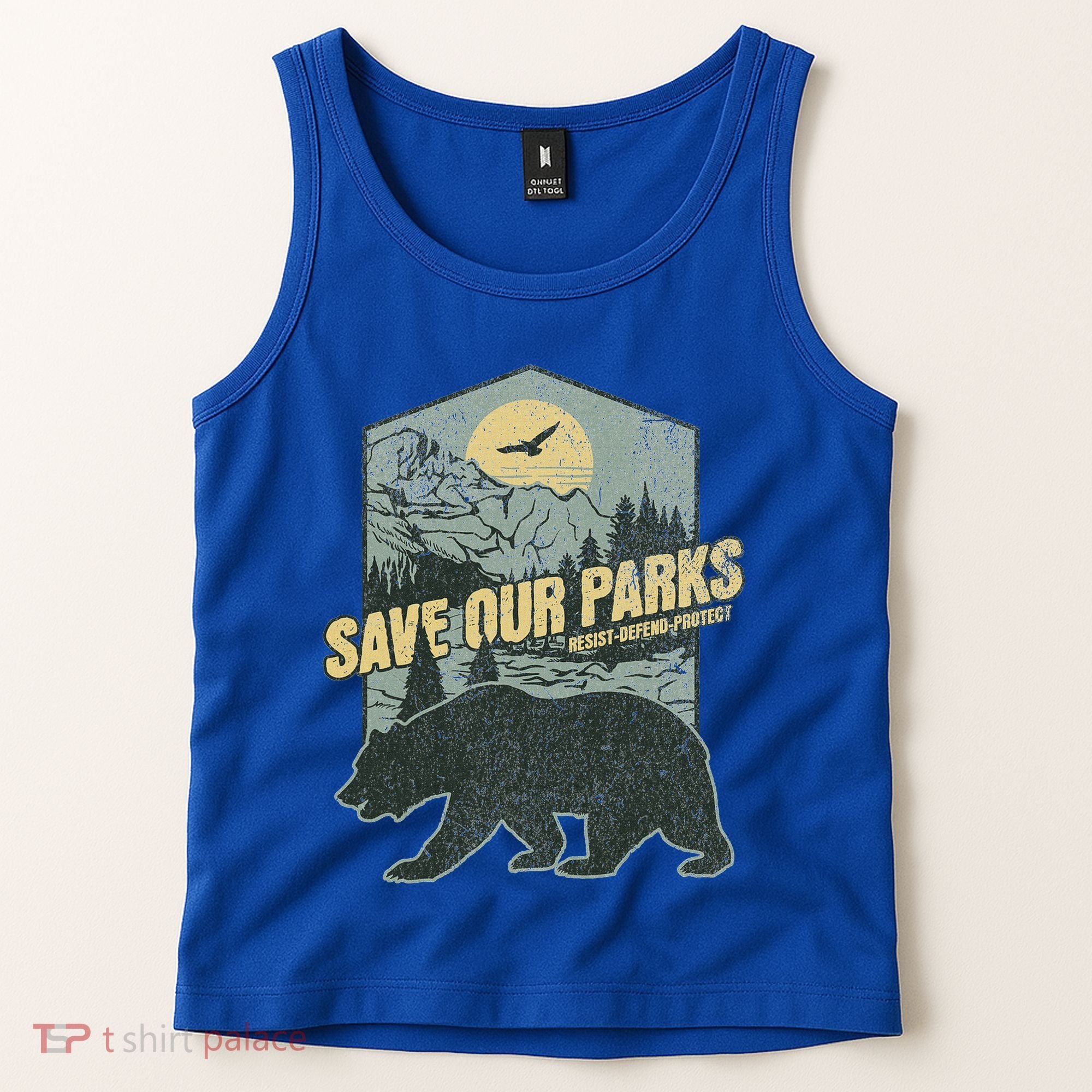 Save Our National Parks Resist Bear Anti Trump Tank Top