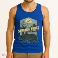 Save Our National Parks Resist Bear Anti Trump Tank Top thumb 3