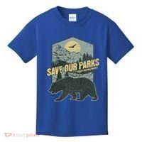 Save Our National Parks Resist Bear Anti Trump Kids T-Shirt thumb 0