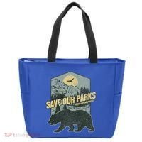 Save Our National Parks Resist Bear Anti Trump Tote Bag thumb 0