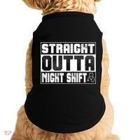 Straight Outta Night Shift Funny Nurse Rn Gift Doggie Tank thumb 0
