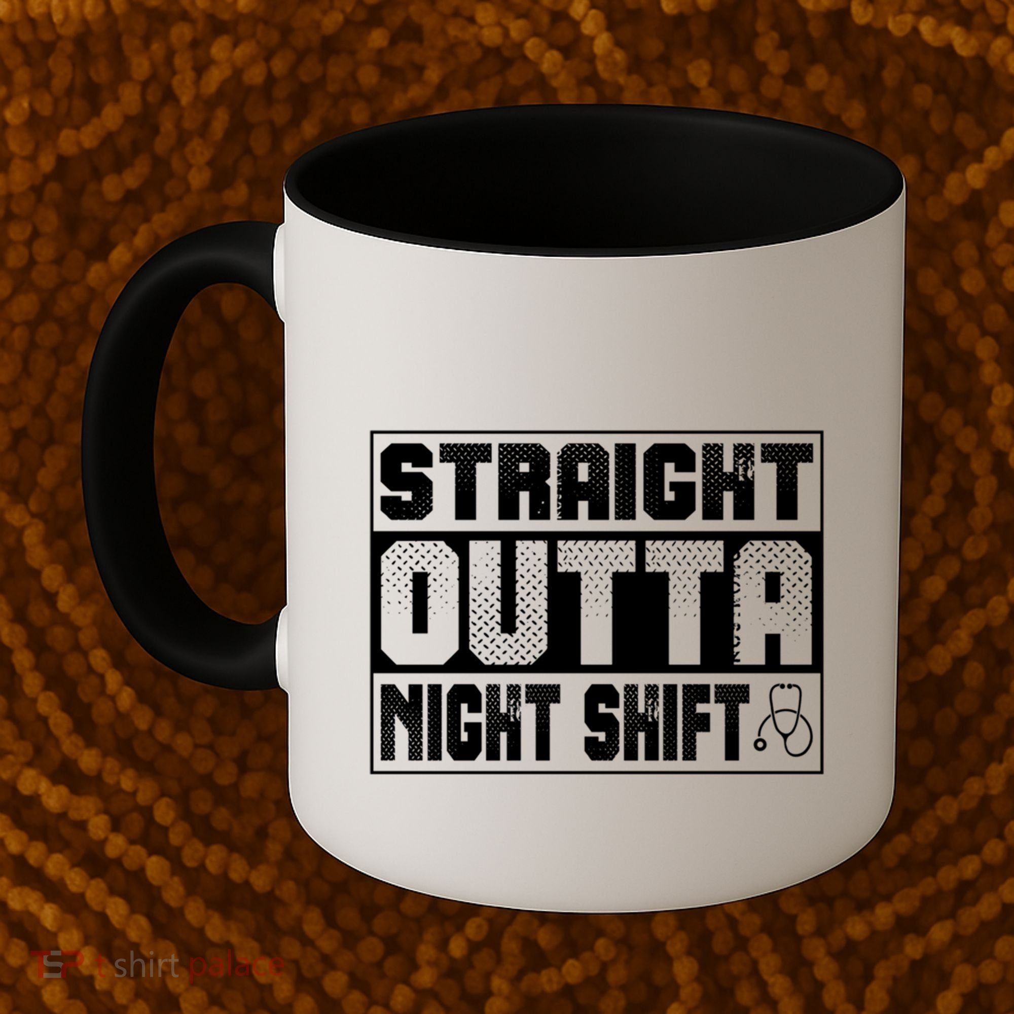 Straight Outta Night Shift Funny Nurse Rn Gift Coffee Mug