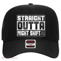 Straight Outta Night Shift Funny Nurse Rn Gift Hat thumb 0