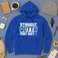 Straight Outta Night Shift Funny Nurse Rn Gift Hoodie thumb 3