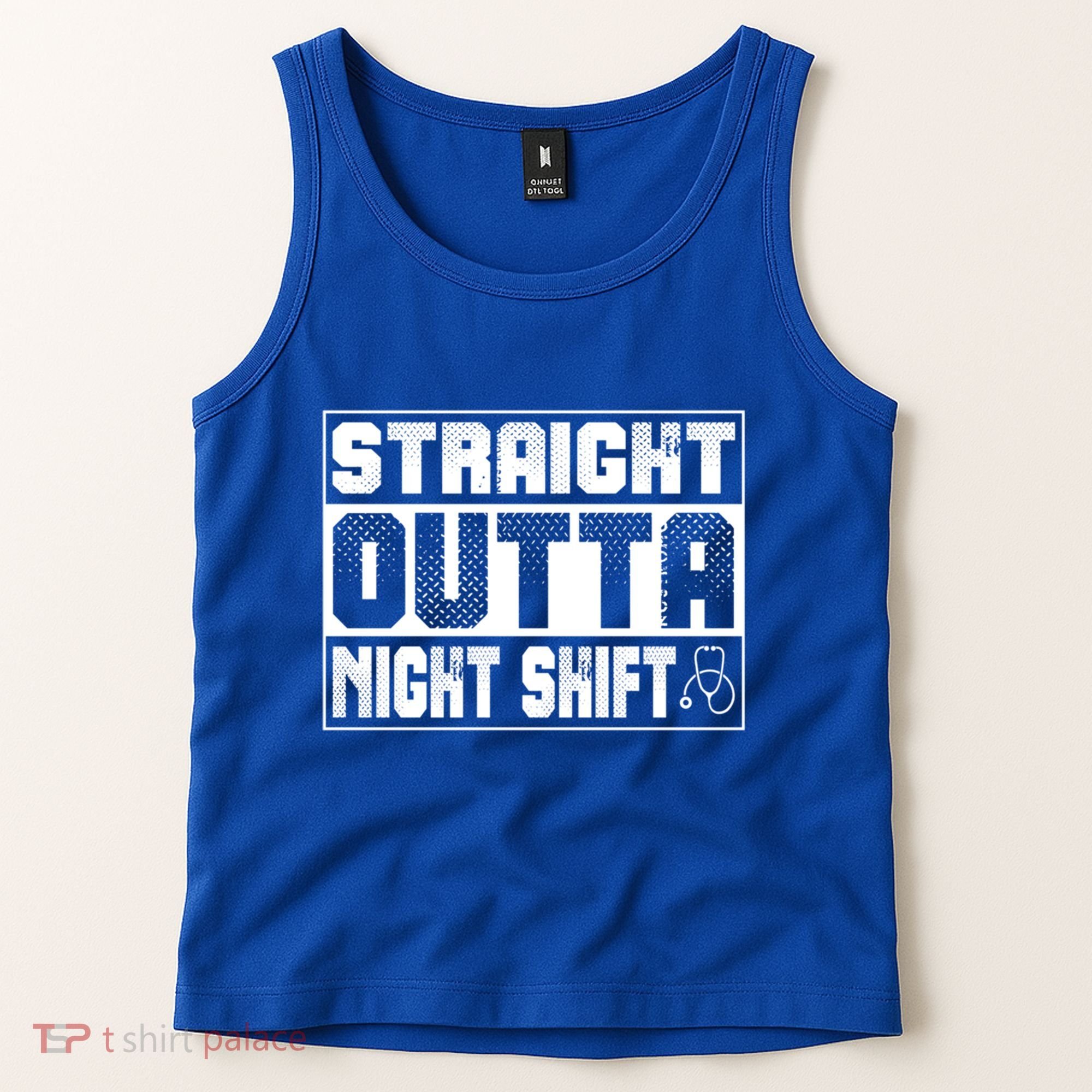 Straight Outta Night Shift Funny Nurse Rn Gift Tank Top