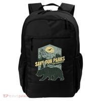 Save Our National Parks Resist Bear Anti Trump Alt Us Parks Gift Backpack thumb 0
