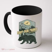 Save Our National Parks Resist Bear Anti Trump Alt Us Parks Gift Coffee Mug thumb 0