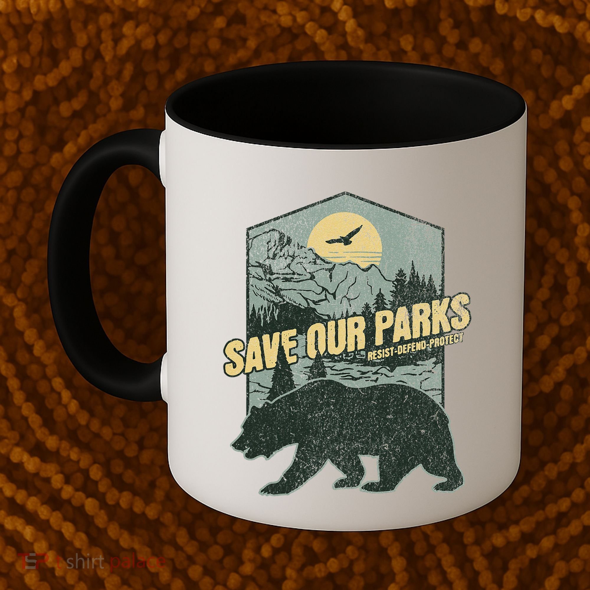Save Our National Parks Resist Bear Anti Trump Alt Us Parks Gift Coffee Mug