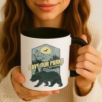 Save Our National Parks Resist Bear Anti Trump Alt Us Parks Gift Coffee Mug thumb 3