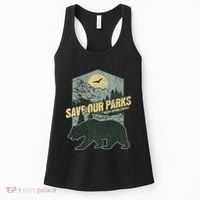 Save Our National Parks Resist Bear Anti Trump Alt Us Parks Gift Women's Tank Top thumb 0