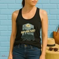 Save Our National Parks Resist Bear Anti Trump Alt Us Parks Gift Women's Tank Top thumb 2
