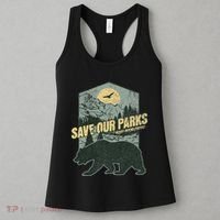Save Our National Parks Resist Bear Anti Trump Alt Us Parks Gift Women's Tank Top thumb 3