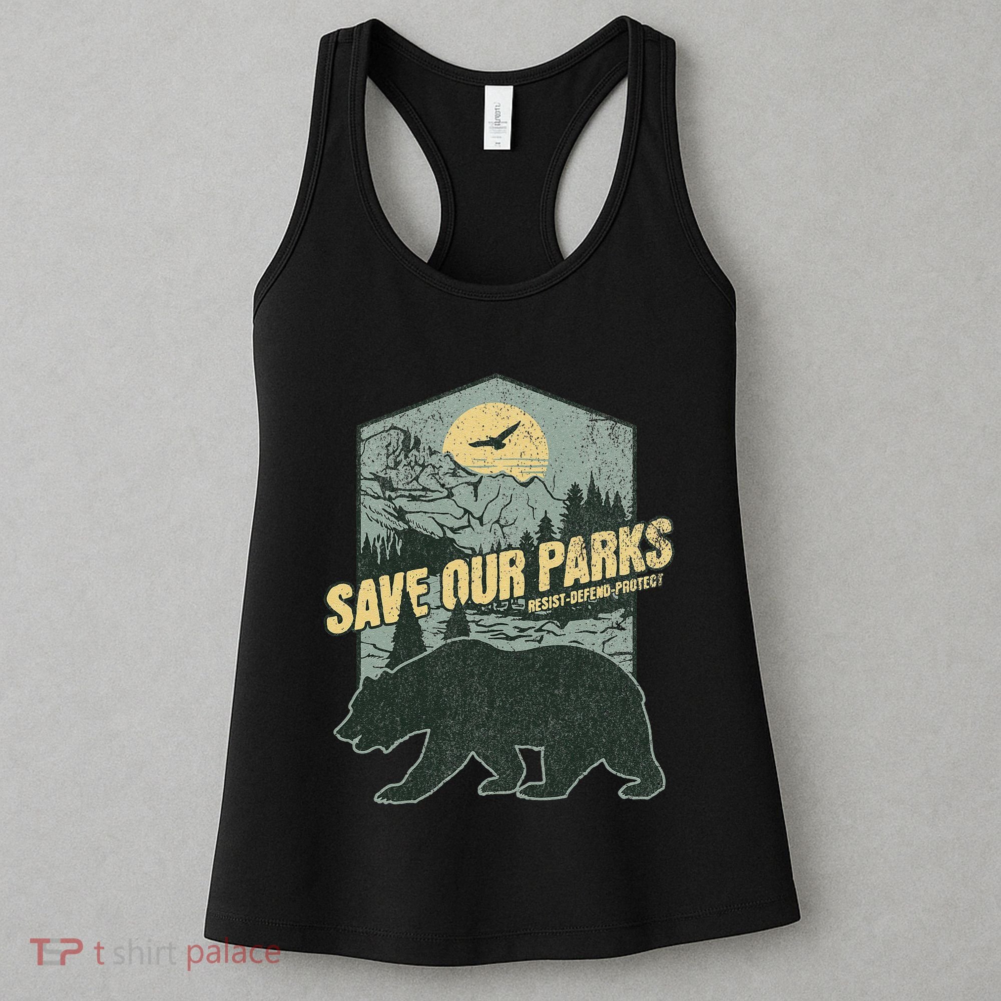 Save Our National Parks Resist Bear Anti Trump Alt Us Parks Gift Women's Tank Top
