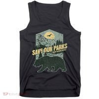 Save Our National Parks Resist Bear Anti Trump Alt Us Parks Gift Tank Top thumb 0