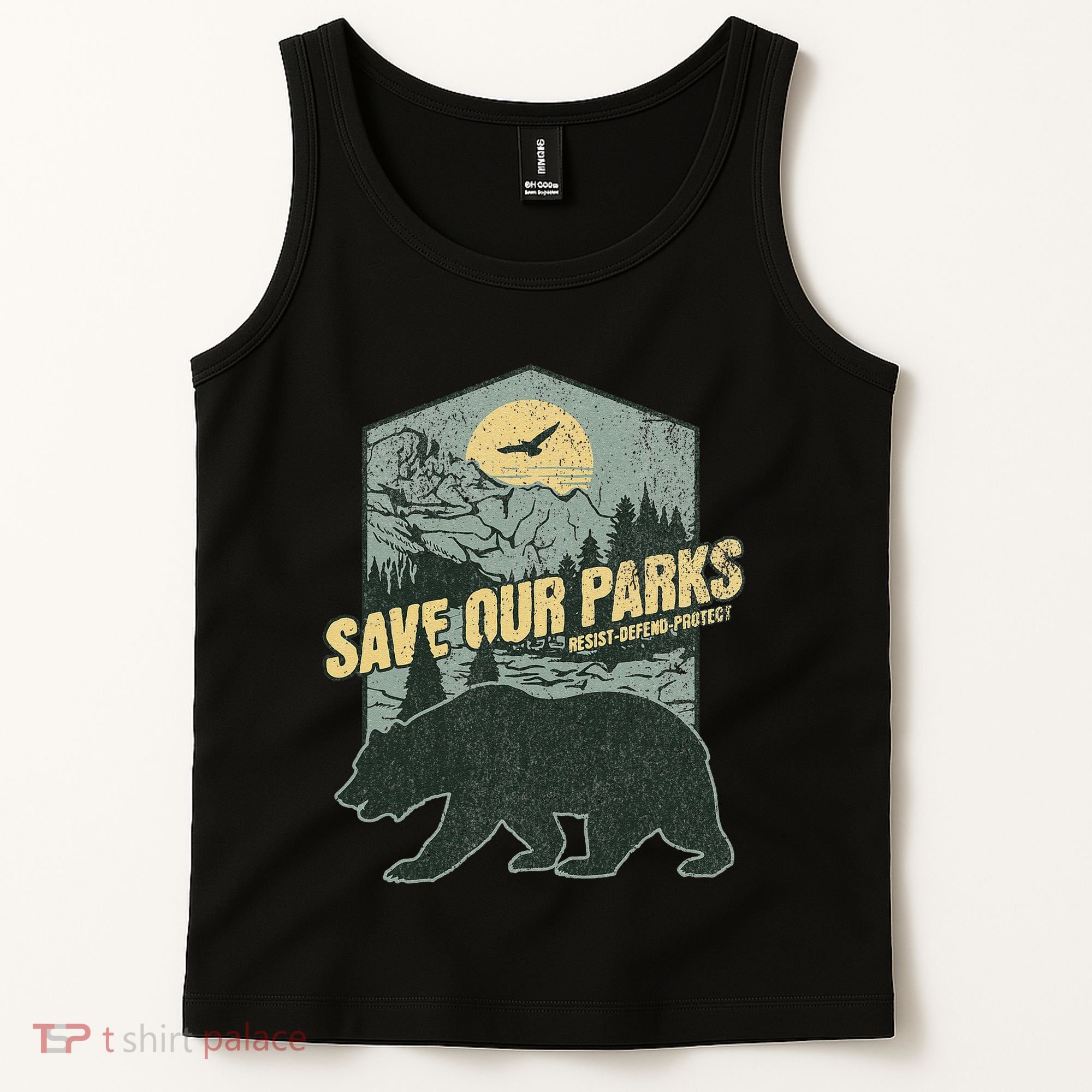 Save Our National Parks Resist Bear Anti Trump Alt Us Parks Gift Tank Top