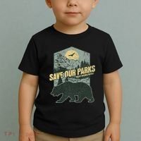 Save Our National Parks Resist Bear Anti Trump Alt Us Parks Gift Toddler T-Shirt thumb 2