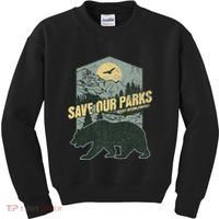 Save Our National Parks Resist Bear Anti Trump Alt Us Parks Gift Kids Sweatshirt thumb 0