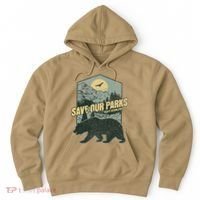 Save Our National Parks Resist Bear Anti Trump Alt Us Parks Gift Hoodie thumb 0