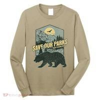 Save Our National Parks Resist Bear Anti Trump Alt Us Parks Gift Long Sleeve Shirt thumb 0